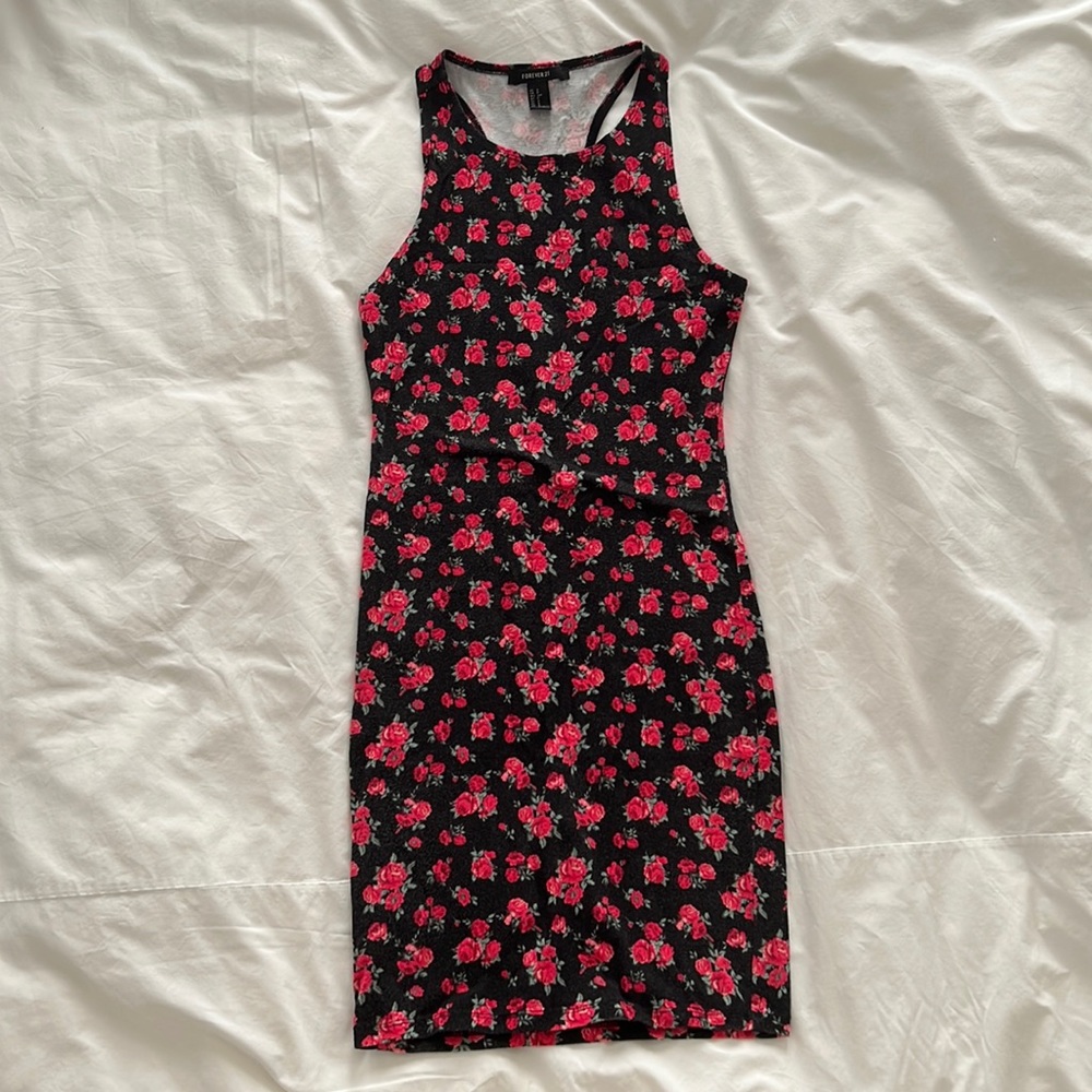 Forever 21 Flower Bodycon Dress